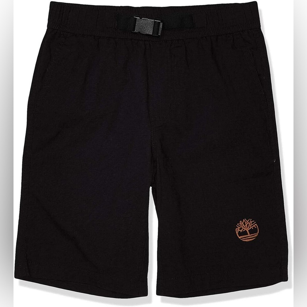 Timberland-Boys Black Cotton Shorts - Size‎ Large (14/16) 🆕- NWT